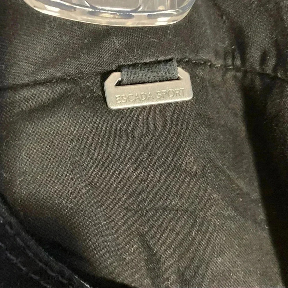 Escada  Sport Kate black cotton pants - Picture 2 of 5